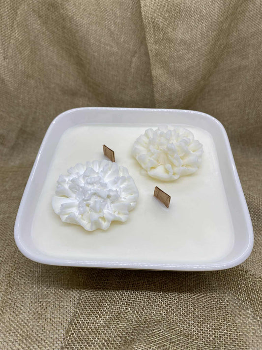 Carré fleuri chic - cire de colza