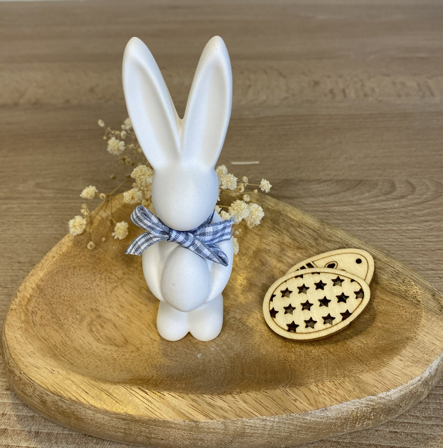 Lapin déco en jesmonite
