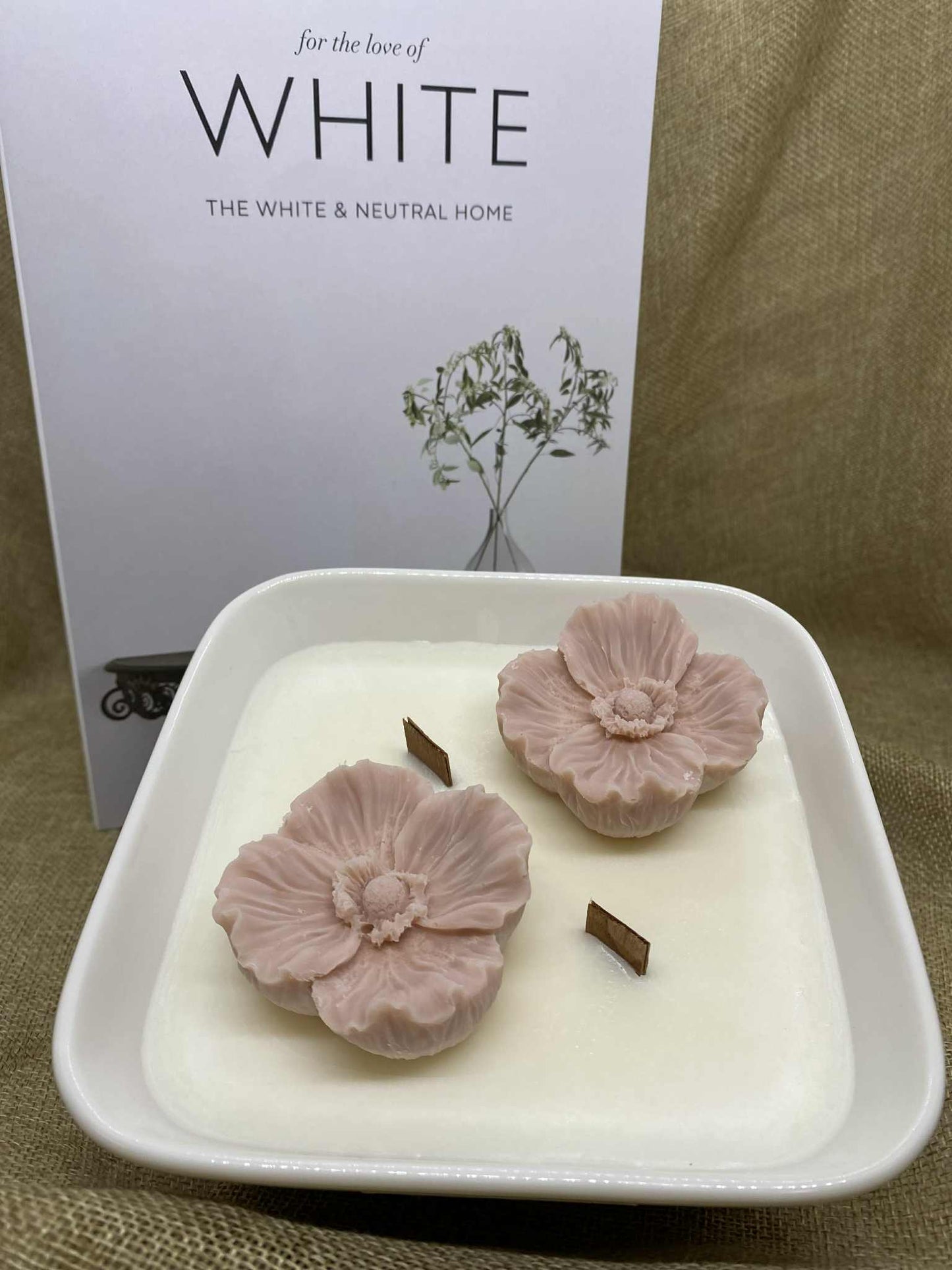 Carré fleuri chic - cire de colza